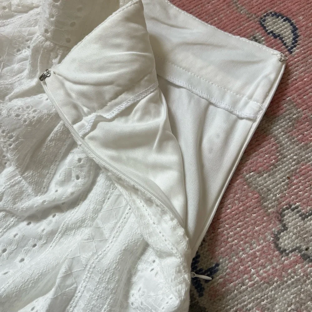 Altar'd State White Maxi Tiered A-Line Skirt - Picture 3 of 5